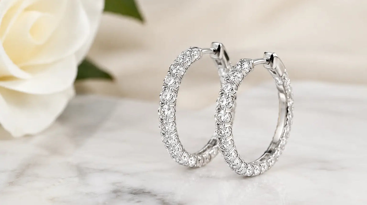 The Best Diamond Hoop Earrings to Wear Now