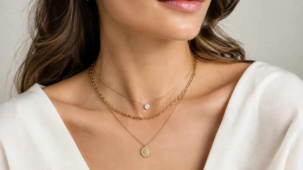 How to Layer Gold Chains With Fine Jewellery