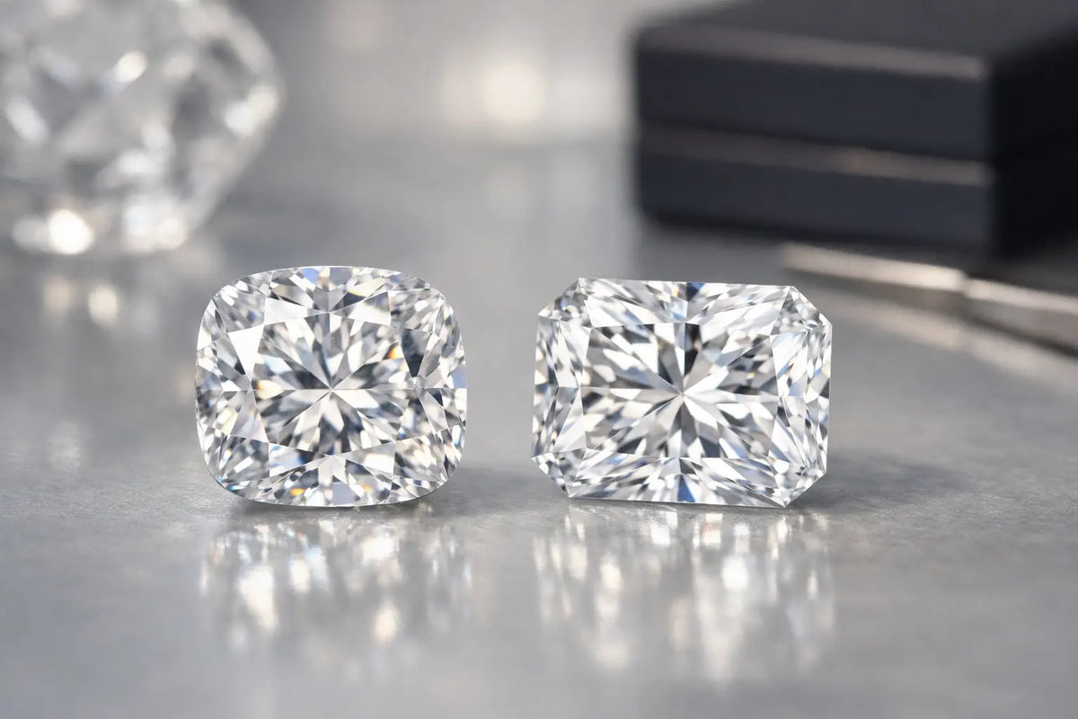 Cushion vs Radiant Diamond Shapes Compared