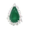 11.77ct GRS Zambia Emerald Diamond Ring PT950