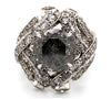 10.00ct Salt & Pepper Galaxy Diamond Ring PT950 - SOLD