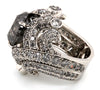10.00ct Salt & Pepper Galaxy Diamond Ring PT950 - SOLD