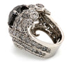 10.00ct Salt & Pepper Galaxy Diamond Ring PT950 - SOLD