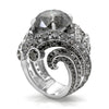 10.00ct Salt & Pepper Galaxy Diamond Ring PT950 - SOLD