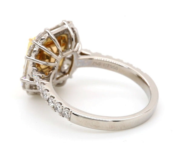 1.20ct GIA Fancy Yellow Diamond Ring