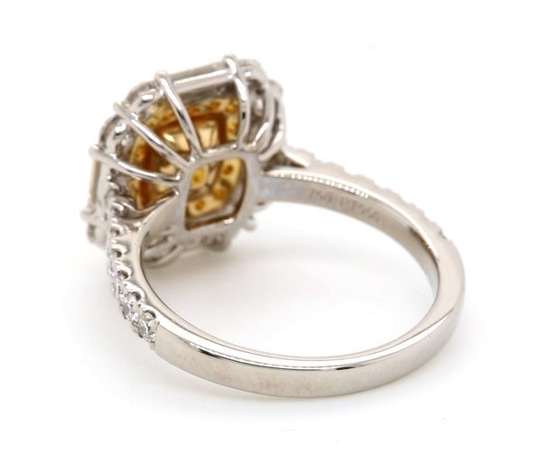 1.20ct GIA Fancy Yellow Diamond Ring