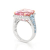 9.34ct Morganite and Aquamarine Diamond Ring - ( SOLD )