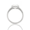1.00ct Heart Shape Diamond Halo Ring in 18K Gold