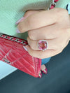 Pink Tourmaline Diamond Ring in 18K Gold - SOLD